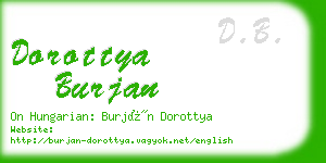 dorottya burjan business card